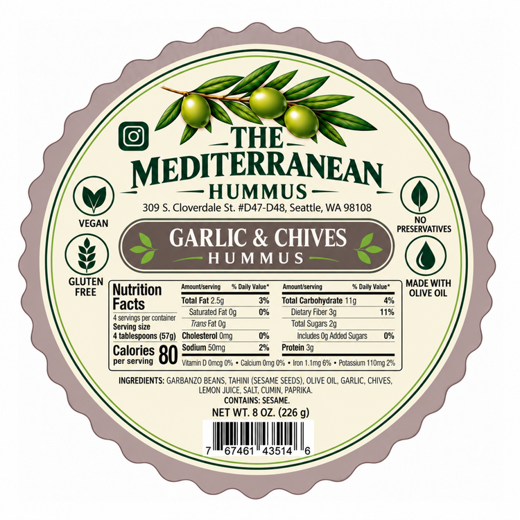 Garlic & Chives Hummus