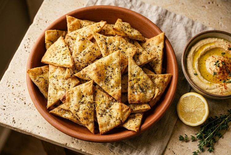 Lemon & Herbs Pita Chips